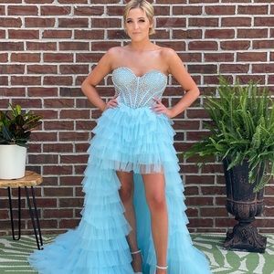 Stunning Sherri Hill 54907 High Low Prom Dress